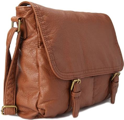 fake messenger bag|Fake Leather Messenger Bag .